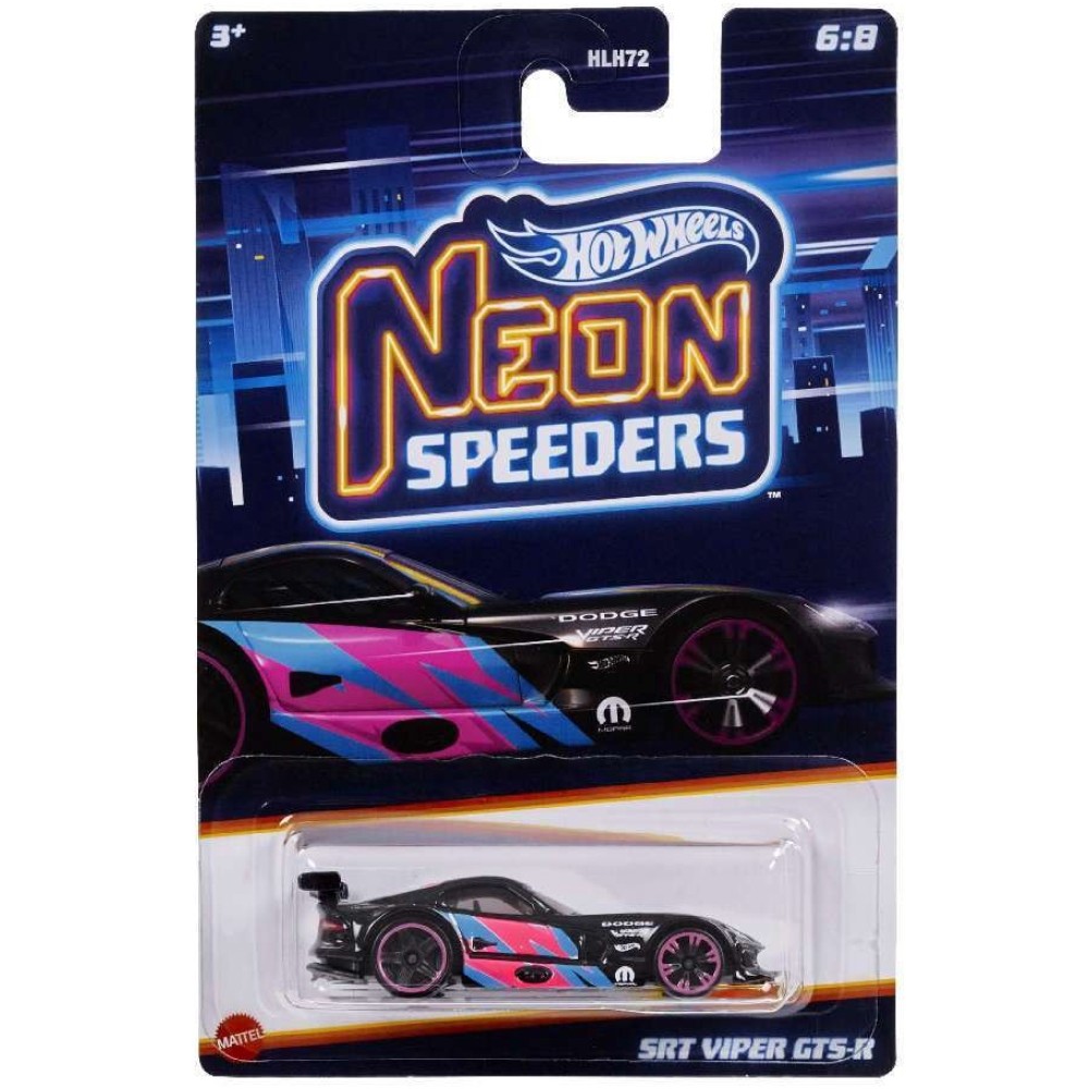 Тематическая машинка Hot Wheels Neon Speeders STR Viper GTS-R HLH72-6