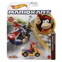 Машинка из видеоигры Hot Wheels Mario Kart Diddy Kong GBG25-GRN15