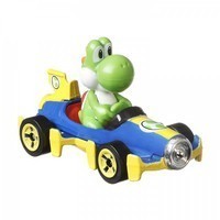 Фото Машинка из видеоигры Hot Wheels Mario Kart Yoshi GBG25-GLP39