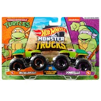 Фото Набір Hot Wheels Monster Trucks 2 автомобіля Michelangelo Vs Donatello FYJ64-31