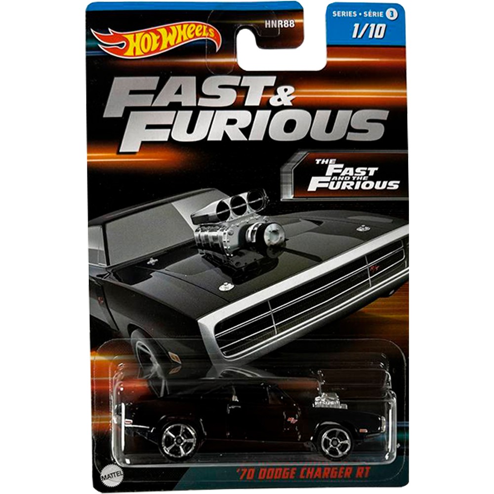 Тематическая машинка Hot Wheels Fast and Furious 70 Charger HNR88-31