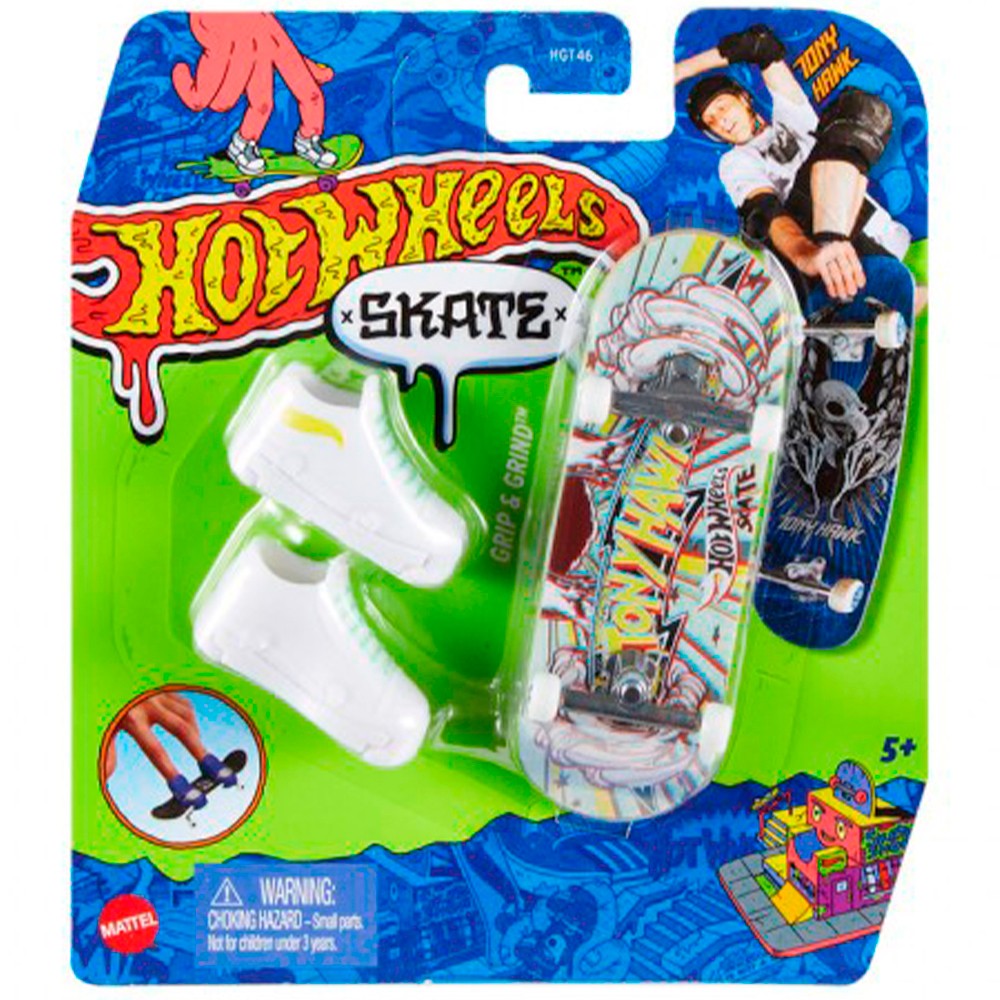 Игровой набор Hot Wheels Скейт и обувь для пальчиков HGT46-8