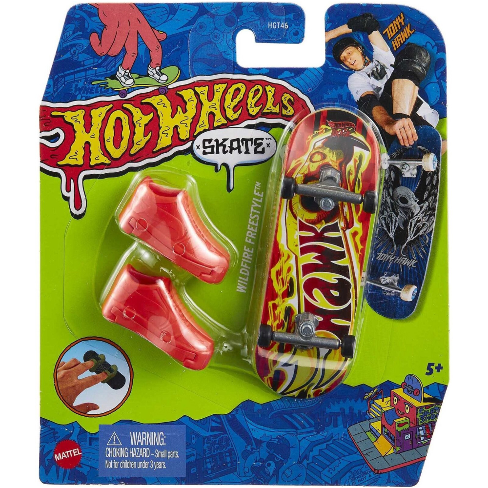 Игровой набор Hot Wheels Скейт и обувь для пальчиков HGT46-11