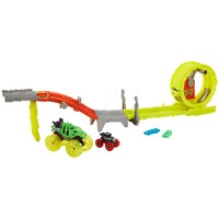 Фото Игровой набор Hot Wheels Monster Trucks Power smashers Заряжай и преследуй HXT05