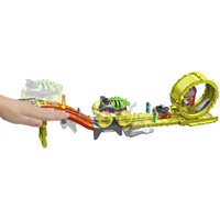 Фото Игровой набор Hot Wheels Monster Trucks Power smashers Заряжай и преследуй HXT05