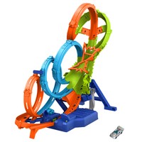 Фото Трек Hot Wheels City Безумные виражи и петли HXR70