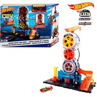 Фото Игровой набор Hot Wheels City Головокружительные трюки на шиномонтаже HDP02
