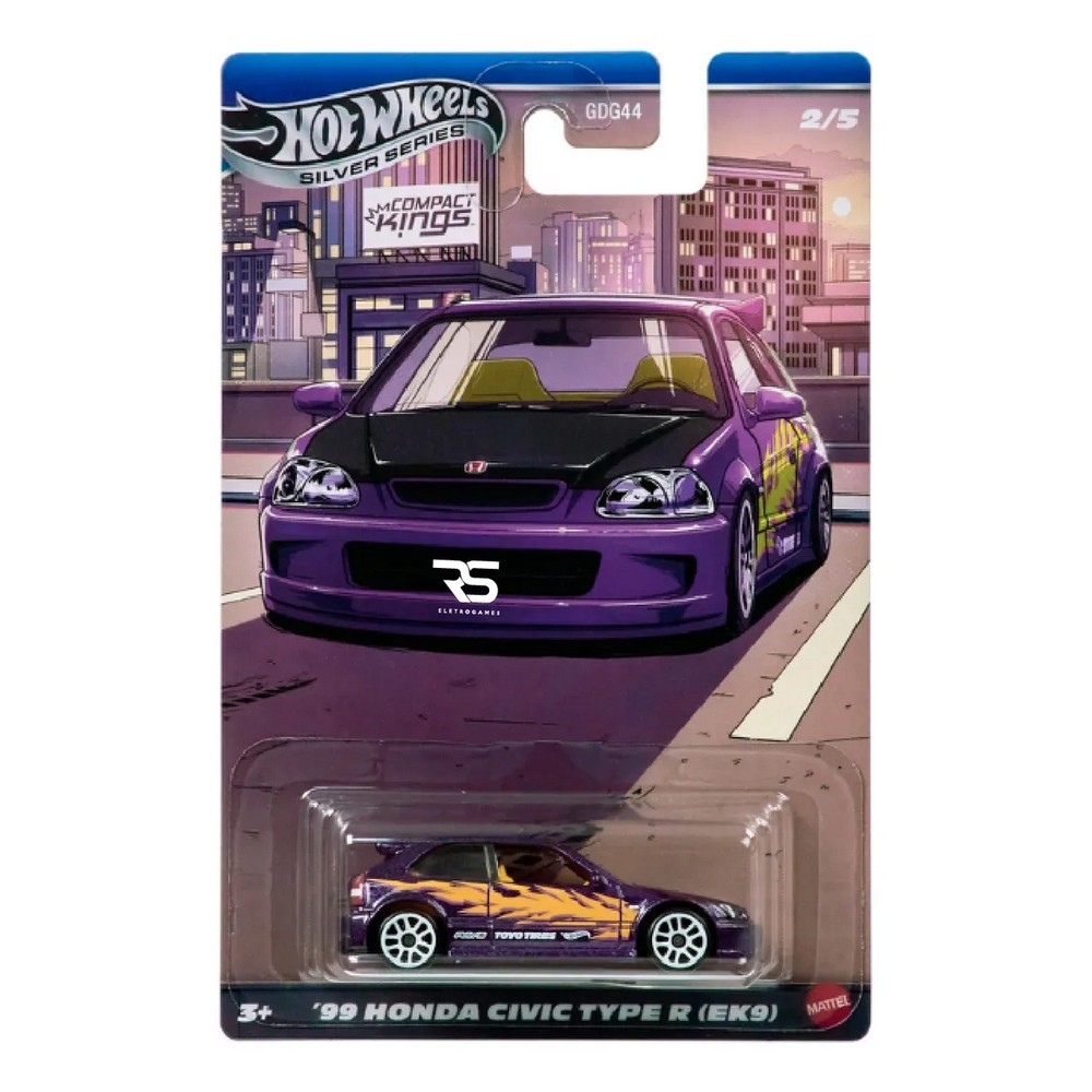 Тематическая машинка Hot Wheels Silver Series 99 Honda Civic Type R GDG44-JKX57